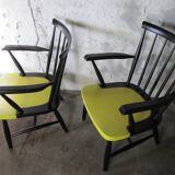Set of 2 spindle back armchairs, Tapiovaara , Yngve Ekstrom style