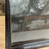 Office XIXth lacquered black and under hand beveled glass