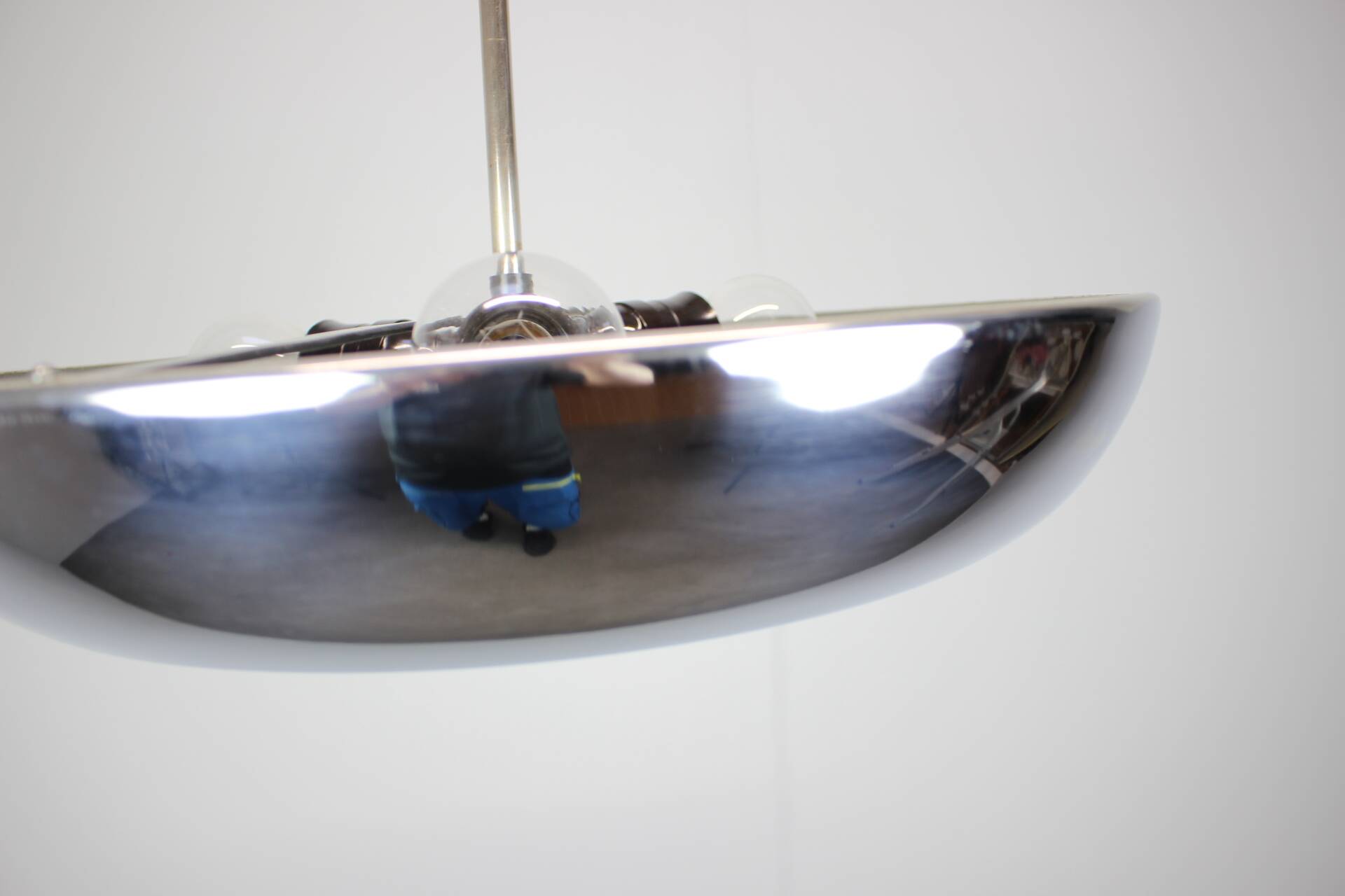 Suspended UFO lamp by Josef Hurka for Napako, Czechoslovakia, 1930s
