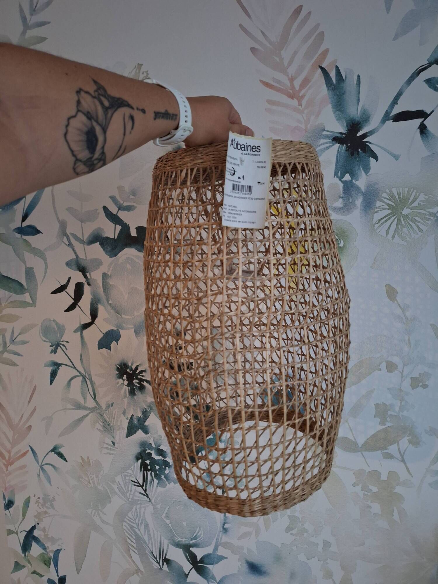 Suspension La Redoute herbarium natural colour