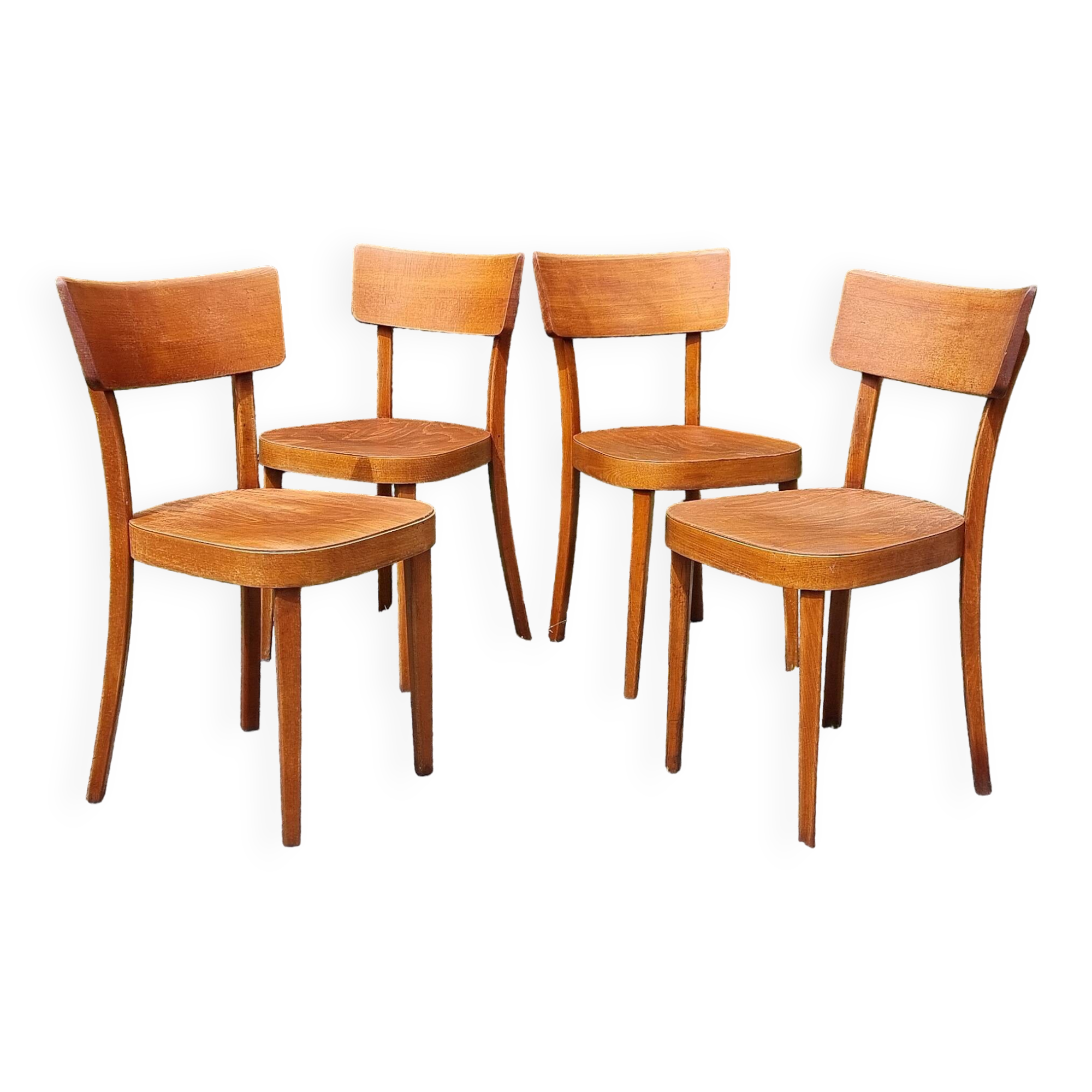 4 "classic" bistro chairs from Horgen-Glarus (Switzerland) 1950s