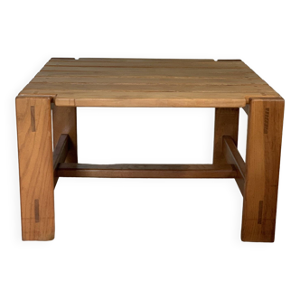 Vintage solid elm coffee table