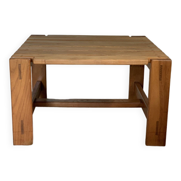 Vintage solid elm coffee table