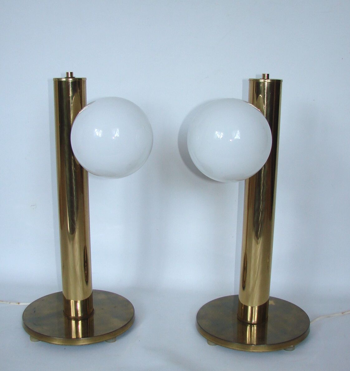 Modern lamps pair, Denmark 60s