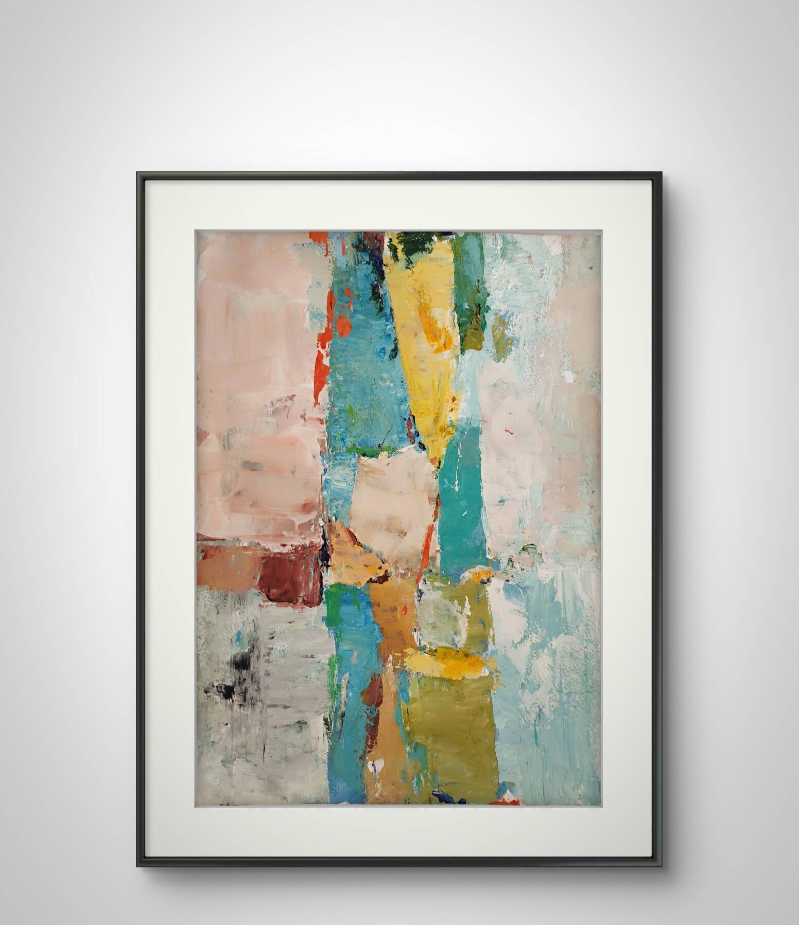 Original painting Modern abstract art Stael