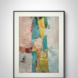 Original painting Modern abstract art Stael