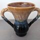 Large fire flamed stoneware vase