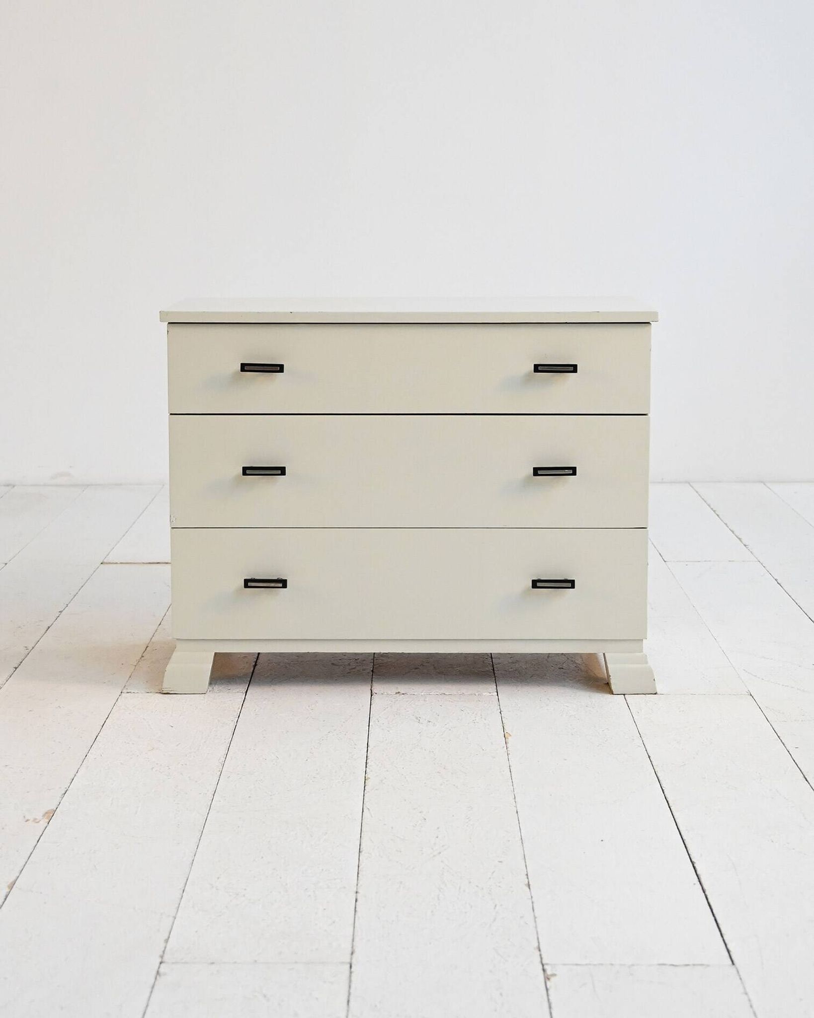 Scandinavian lacquered chest, 1930s/40s