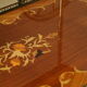 Desserte bar vintage in mahogany marquetry