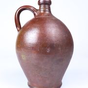 Old enamelled stoneware jug