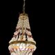 Italian Crystal Basket Chandelier