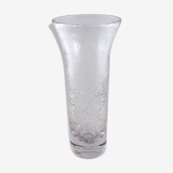 Vase en verre bullé - vers 1960