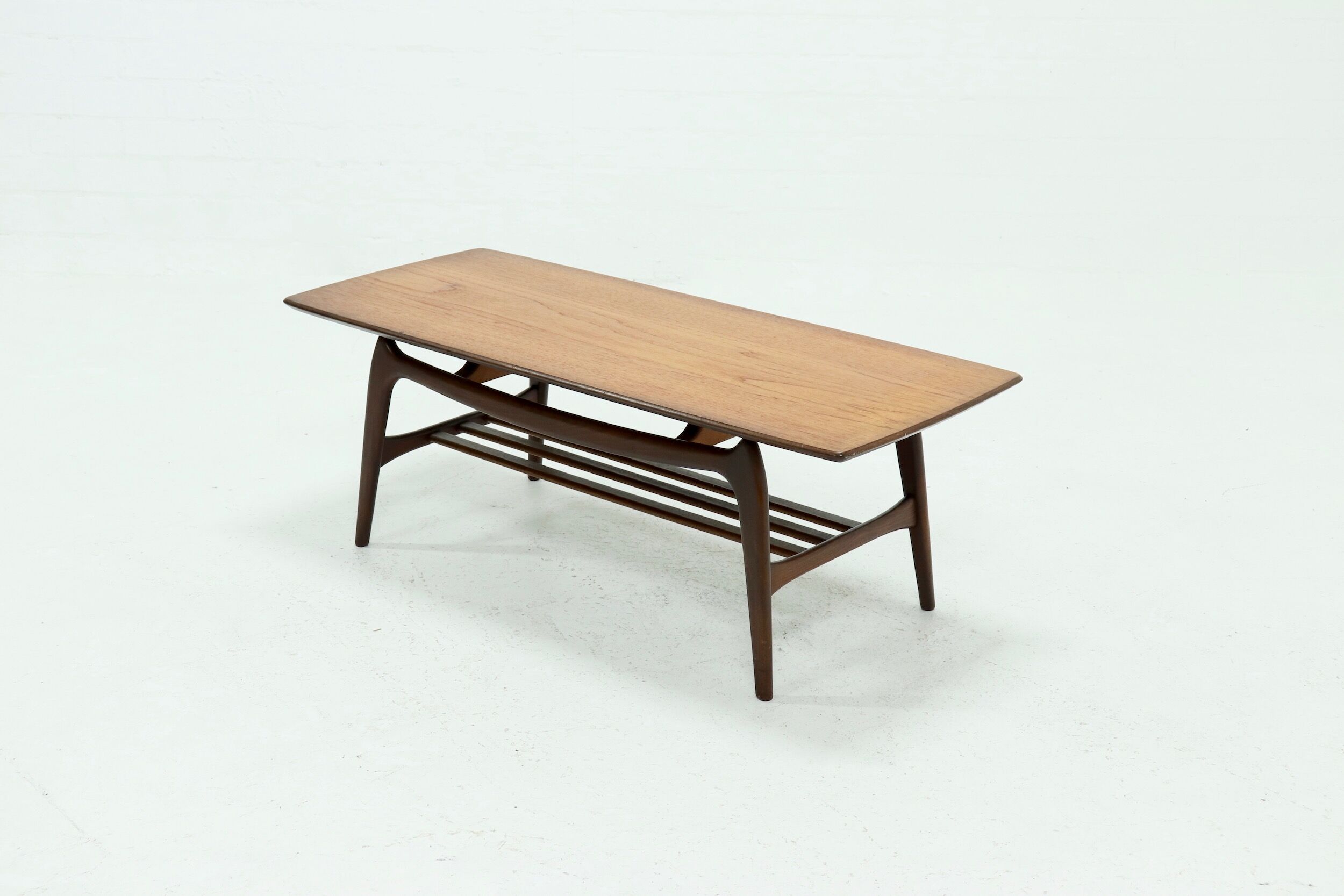 Teak coffee table by Louis van Teeffelen for WeBe 1950's