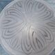 Authentic Vintage Art Deco Molded Glass Ceiling Light - France 1930