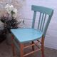 Chaise bistrot vintage années 50 vert mint
