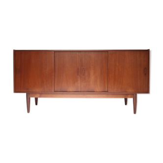 Danish vintage Scandinavian sideboard, sliding doors