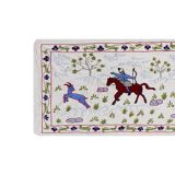 Hand-knotted rug, vintage Turkish rug 50x186 cm