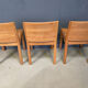 Vintage teak dining chairs set of 6 - 1980s
