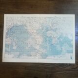 Old map of the seas from 1928