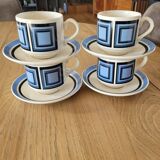 4 vintage cups and saucers