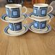 4 vintage cups and saucers