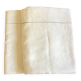 2 draps en lin blanc cassé 230cmx330cm