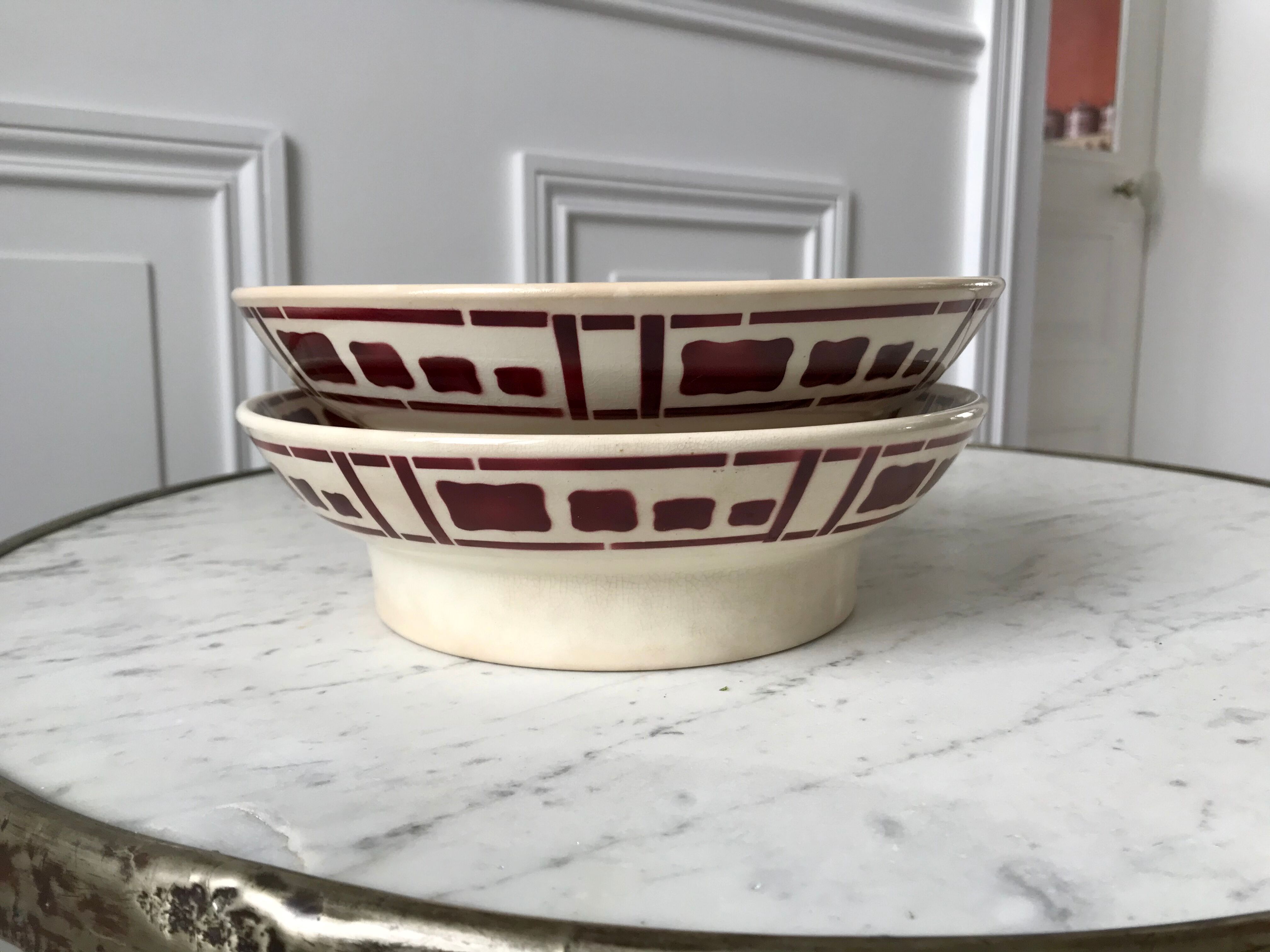 Compotier form modernist Badonviller model Barbizon 30s