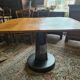 Table industrielle en fer et bois