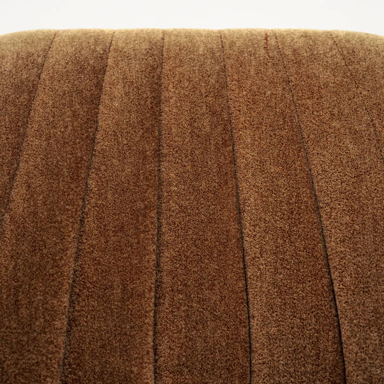 Fauteuil pivotant Space Age en mohair vert marron, années 1960