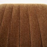 Space Age easy swivel chair green brown mohair, 1960s