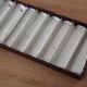 Set of 12 vintage glass knife rests – Original box – Hungary