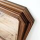 Miroir octogonal en bois.