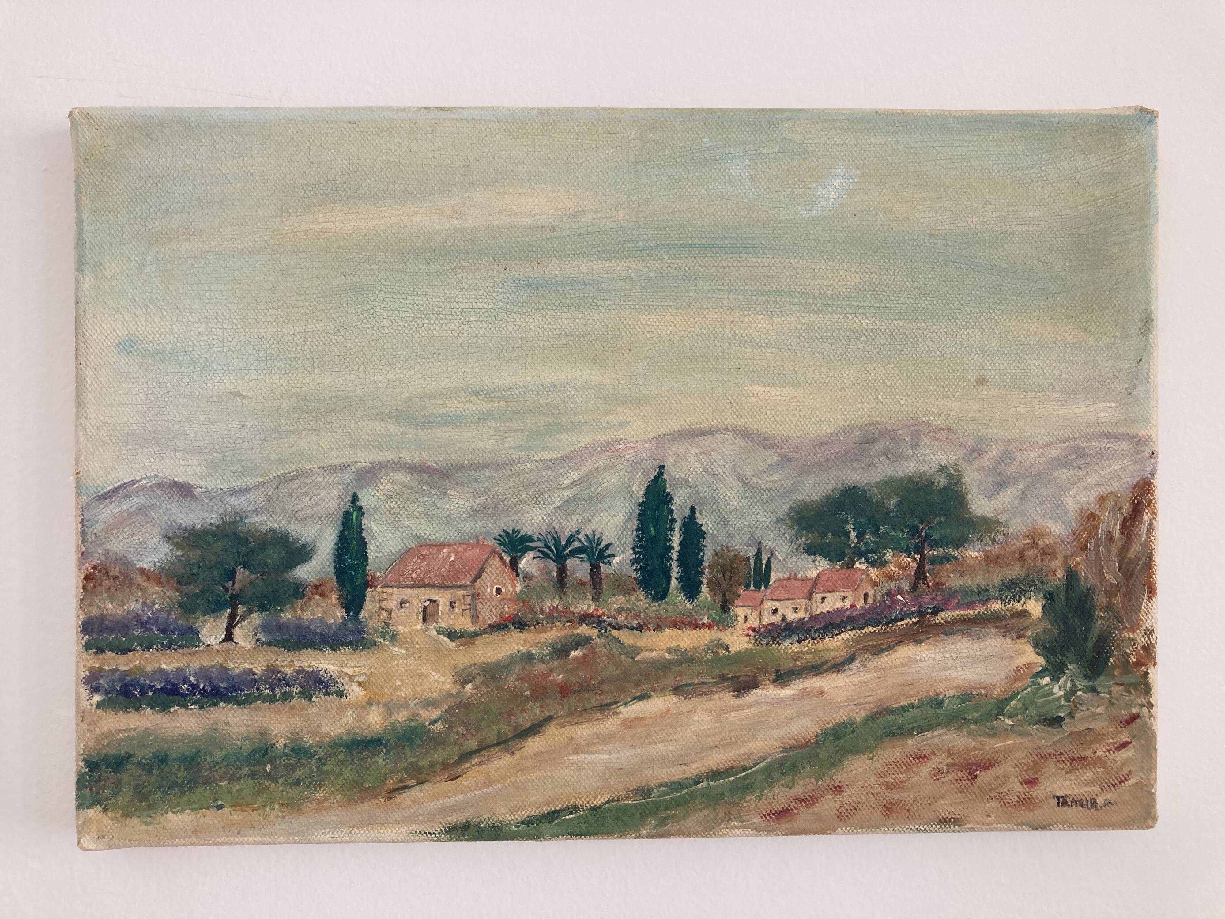 Old landscape painting