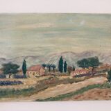 Old landscape painting