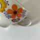 Vintage Winterling espresso cup duo, 70s floral design.