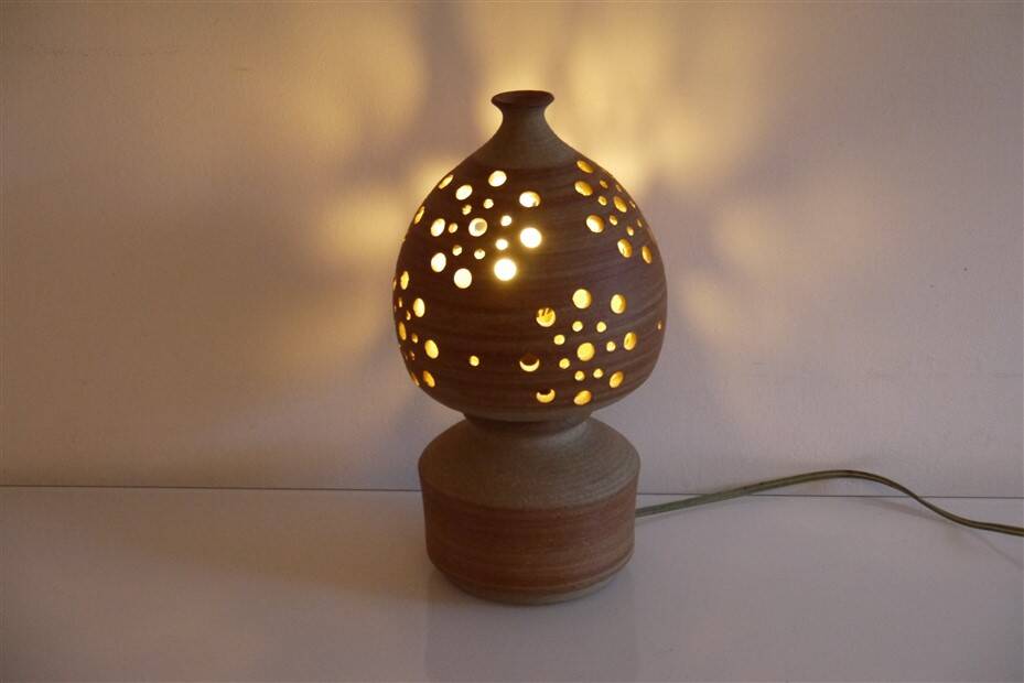 Danish ceramic lamp 1970