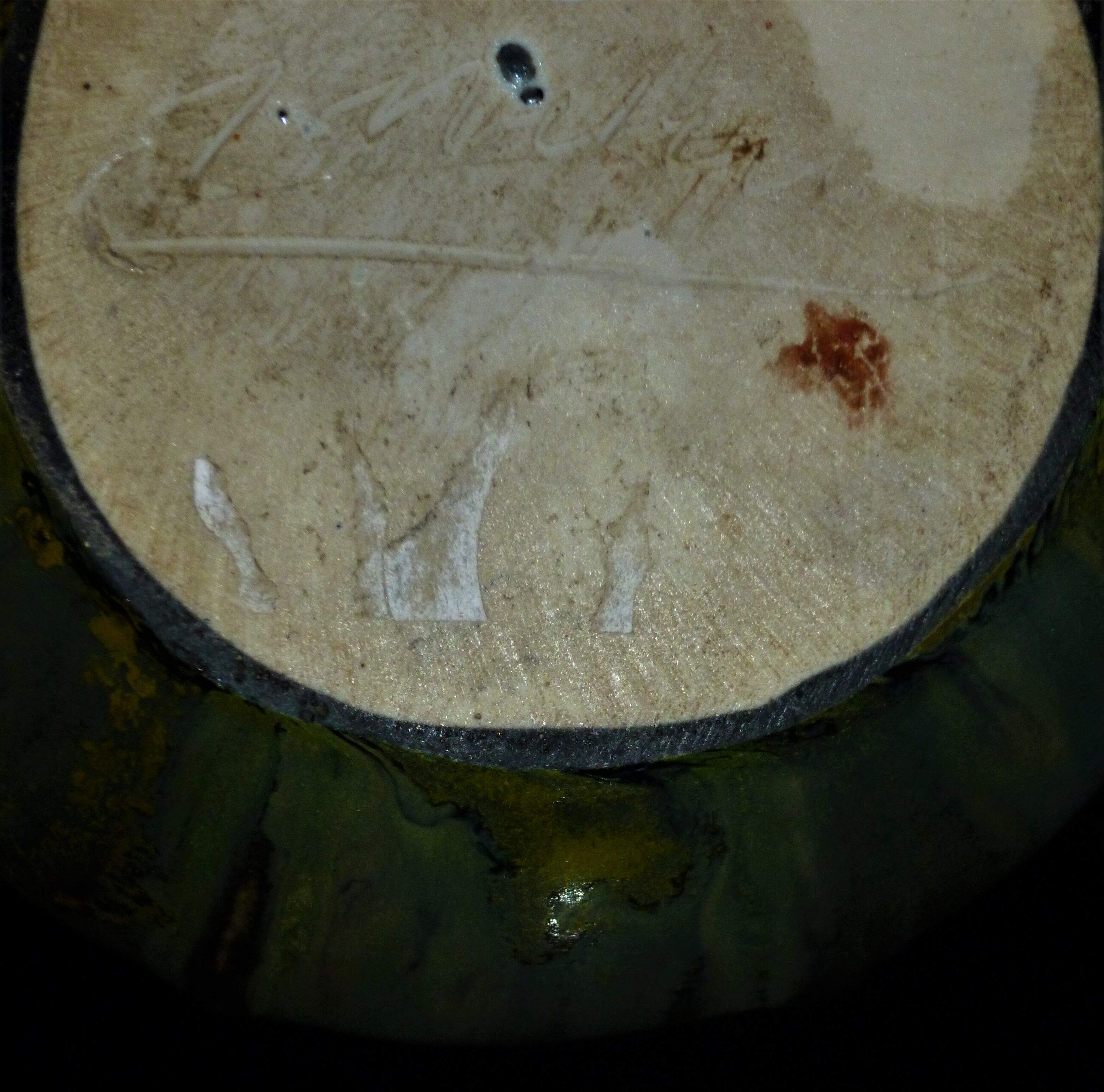 Gilbert Metenier's flamed sandstone vase