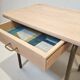 Ochre metal bedside table