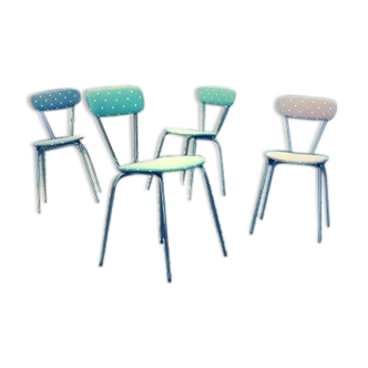 Series of four vintage chairs from the 1960