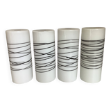 Four Murano tulip globes for cascade suspension