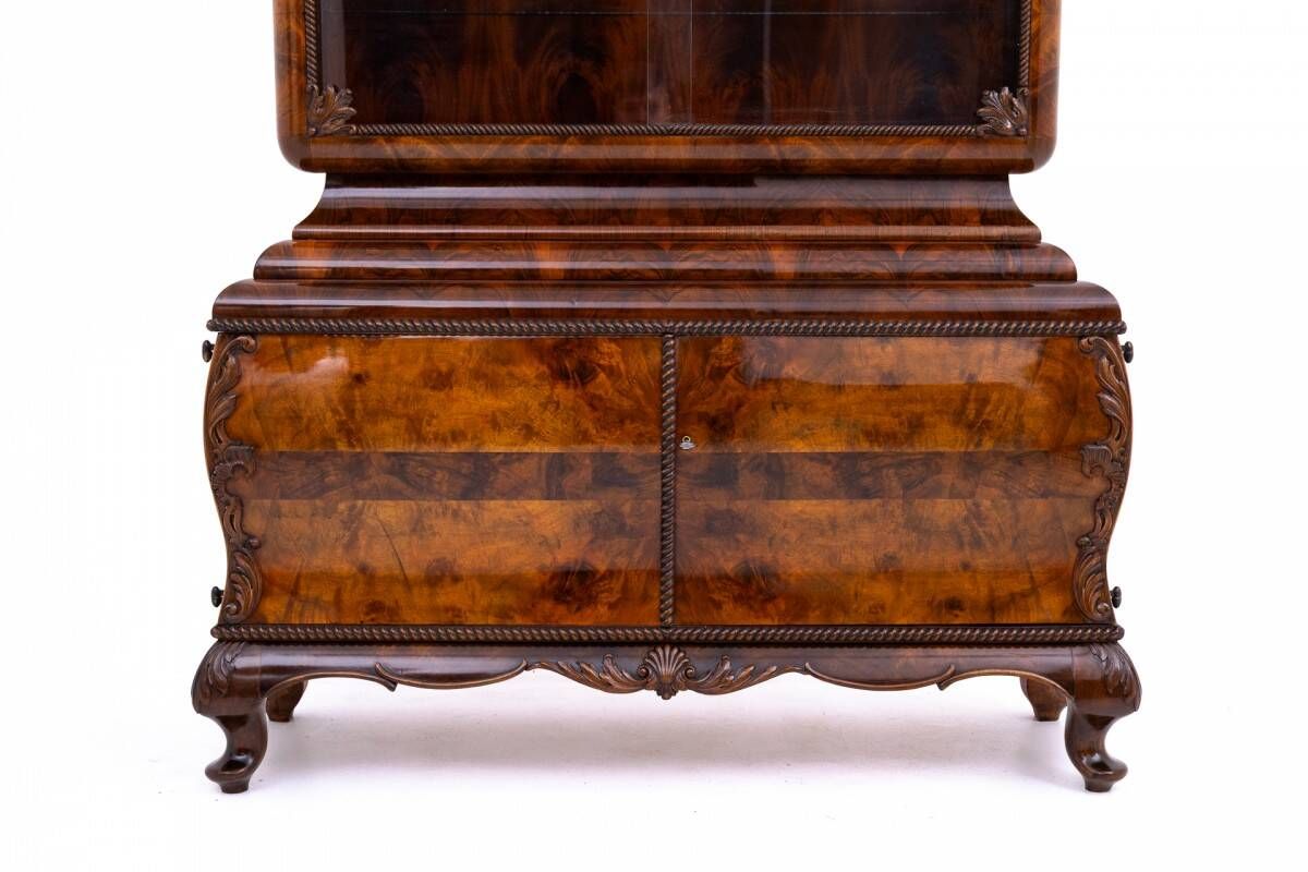 Display cabinet, Poland, circa 1930. RESTORED.