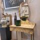 Coiffeuse Art Déco en bois, Italie années 1950