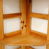 Pine corner shelf