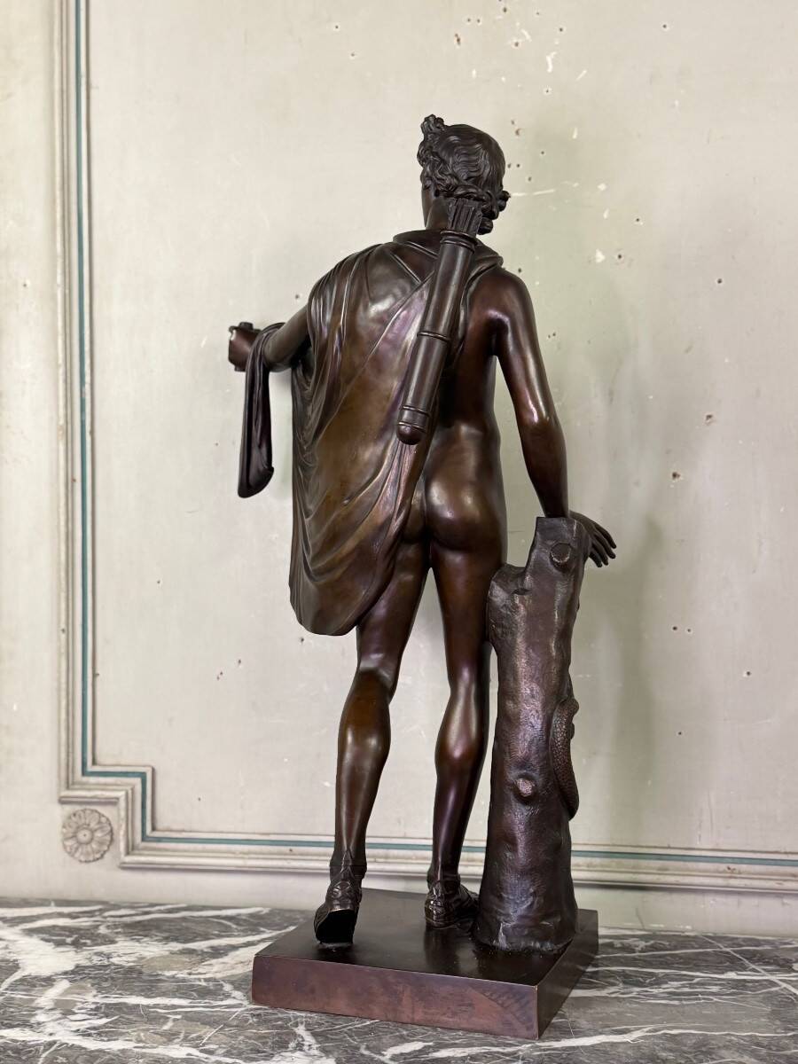 Apollo Belvedere, bronze after the antique, foundry mark, Jaboeuf and Rouard, Paris