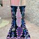 Vintage Berber Boucherouite hallway rug: Handwoven Moroccan rug.