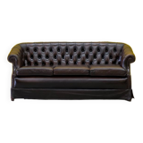 Canapé 3 places Chesterfield des années 1980
