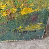Landscape signed André Gervais from 1976