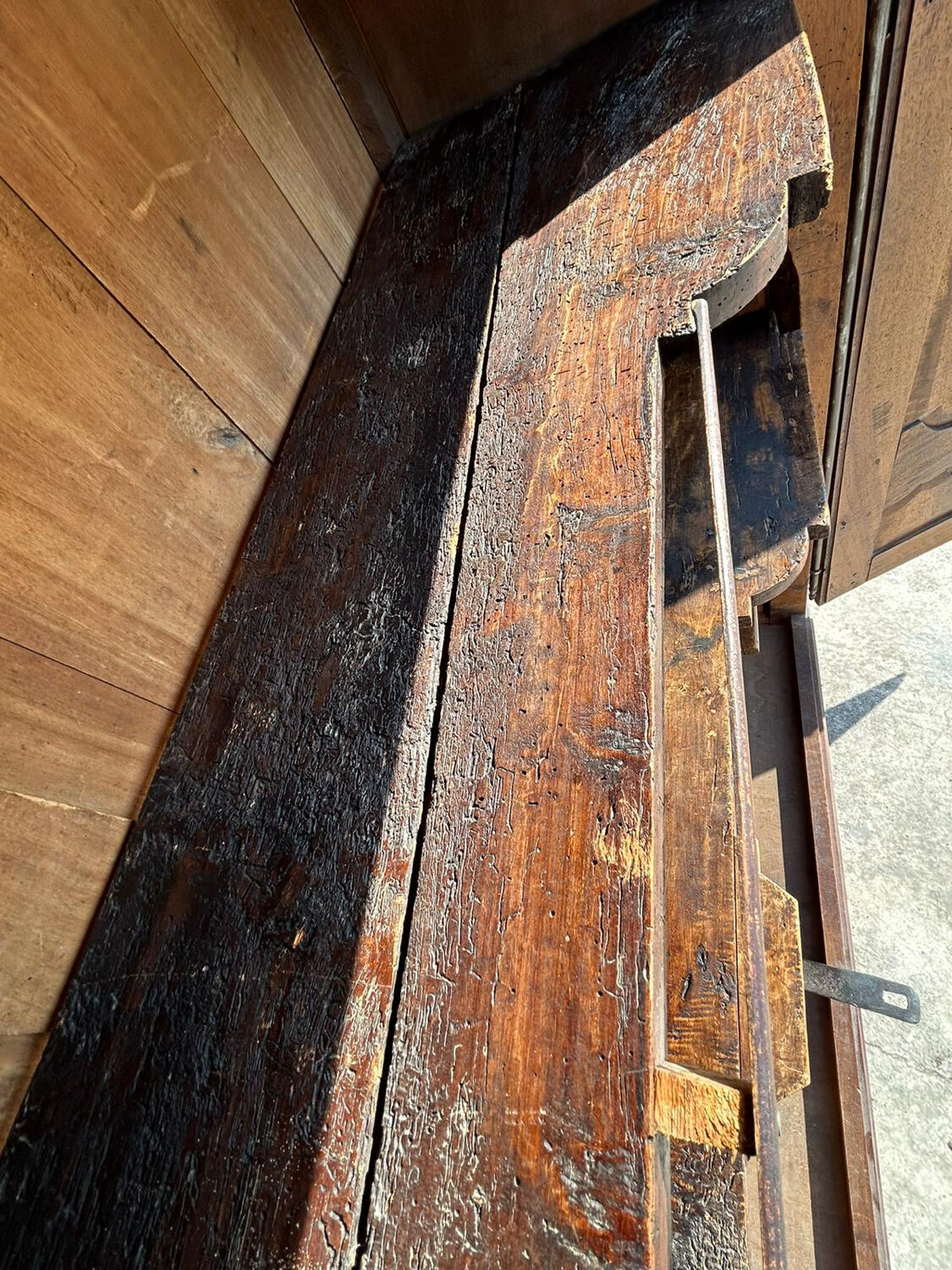 Antique wardrobe Louis XV style walnut
