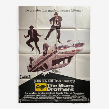Affiche cinéma originale "The Blues Brothers" John Belushi, Dan Aykroyd 120x160cm 1980