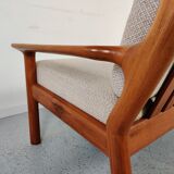 Juul Kristensen 2-seater teak sofa for Glostrup, Denmark 1960s